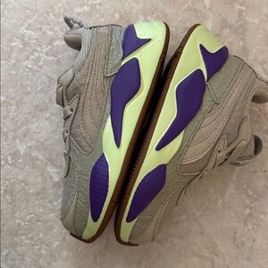 Brand new Puma RS-X Kids Sneakers Beige Purple Green Size 11C